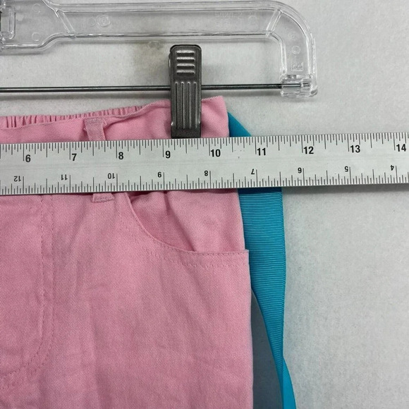 Hello Kitty Pants Kids Sz L (6X) Pink Embroidered Wide-Leg Ruffle Hem Stretch - Picture 3 of 12